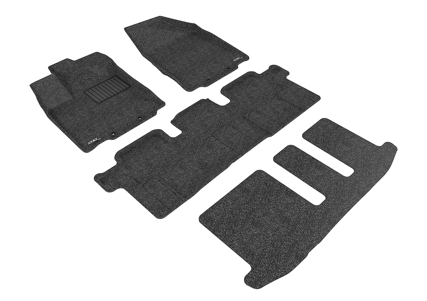 3D MAXpider Custom Fit Floor Liner Black for 2013-2020 NISSAN PATHFINDER All 3 Rows