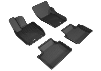 3D MAXpider Custom Fit Floor Liner Black for 2017-2023 PORSCHE PANAMERA