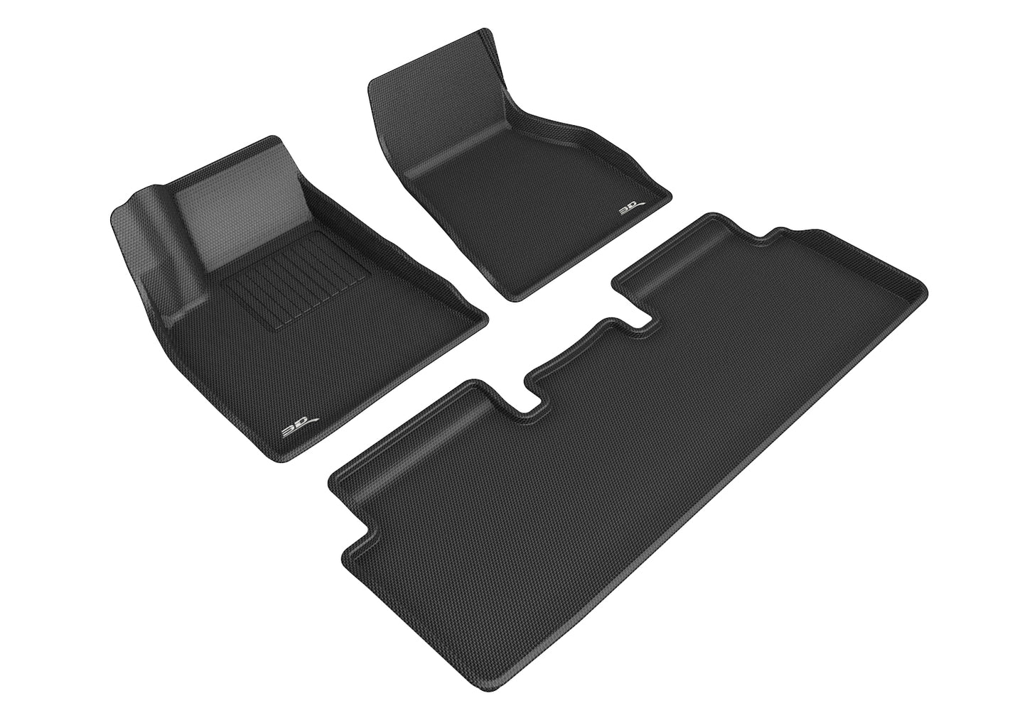 3D MAXpider Custom Fit Floor Liner Black for 2020-2021 TESLA MODEL S