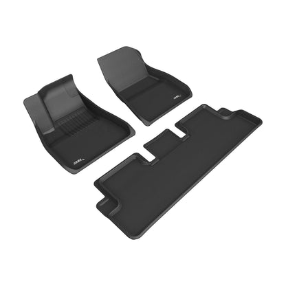 3D MAXpider Custom Fit Floor Liner Black for 2020-2023 TESLA MODEL 3