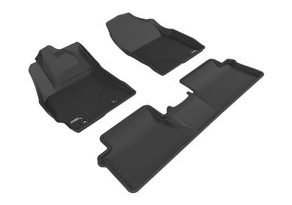 3D MAXpider Custom Fit Floor Liner Black for 2017-2018 TOYOTA COROLLA IM