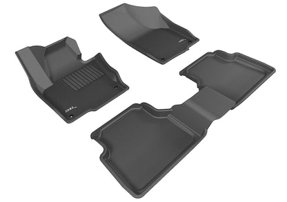 3D MAXpider Custom Fit Floor Liner Black for 2009-2017 VOLKSWAGEN TIGUAN