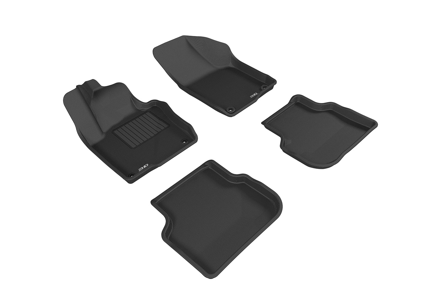 3D MAXpider Custom Fit Floor Liner Black for 2011-2018 VOLKSWAGEN JETTA